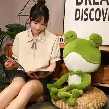 万童乐 超萌软体青蛙 玩偶 毛绒公仔