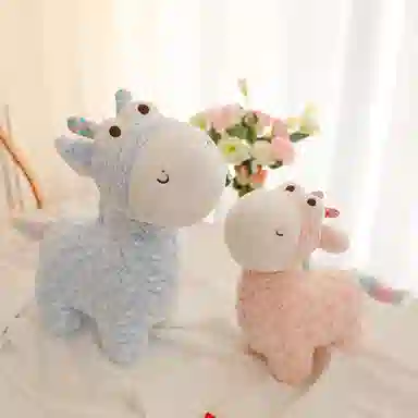 胖胖龙 可爱长颈鹿 彩虹小鹿 玩偶 毛绒公仔