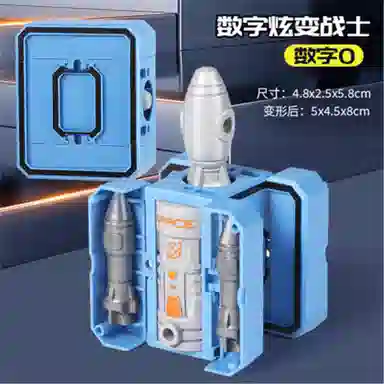 胖胖龙 动脑拼装变形数字积木字母 合体机器人 早教益智玩具