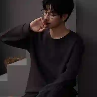 俏霓桐 圆领时尚简约休闲柔软舒适长袖长裤可外穿睡衣套装 男款 图色