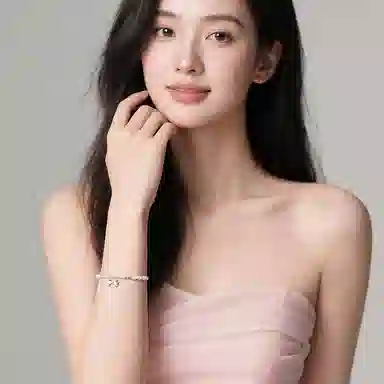 珂里 蝴蝶结碎银女生轻奢法式复古温柔在逃公主小众时尚几两碎碎平安通勤百搭手饰#好运 环保合金 手链 女款