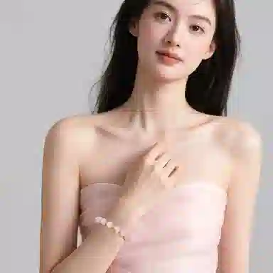 珂里 新中式国潮清冷白月光甜美轻奢高级感 转运珠 在逃公主蝴蝶 招桃花姻缘 好运合成/人造 粉水晶 手串 女款