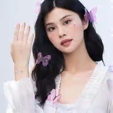 珂里 简约气质小蝴蝶福运连连森系小众百搭浪漫日常出游穿搭 好运 合成立方氧化锆 手链 女款