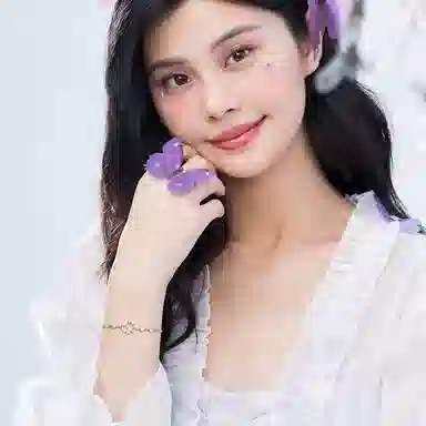 珂里 甜美小清新蓝桉遇鸟轻奢小众高级感简约百搭手饰温柔气质灵动日常通勤 琉璃 玉石手链 女款