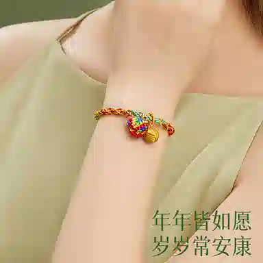 七可 五彩绳 转运新中式 上岸锦鲤逢考必过金榜题名状元高中 五彩绳守护好运时来运转日常通勤 玉髓 绳子 手绳 男女同款情侣款