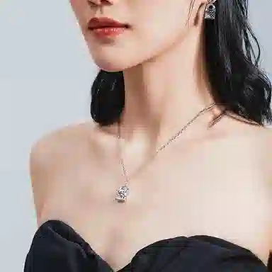 【可定制刻字】 万娜 爱心包包系列小众设计感冷淡风显白通勤风甜酷质感首饰 铜 项链 女款