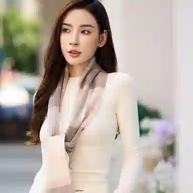 桉彩饰 百搭柔软流苏舒适保暖高雅格纹红色舒适静谧之花 绒线围巾 男女同款情侣款