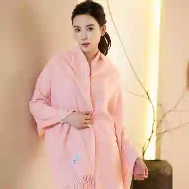 【榜单优选】 桉彩饰 羊绒羊毛混纺百搭柔软披肩女友流苏舒适保暖高雅纯色毕业季谢师礼加厚超大舒适冬日恋歌 绒线围巾 男女同款情侣款