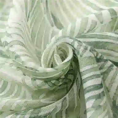 桉彩饰 仿真丝原创设计高颜值小众教师 节高档实用生日母亲闺蜜妈妈谢师送 老师学生党长辈恩师雨中芭蕉 丝巾 女款 代写贺卡礼盒