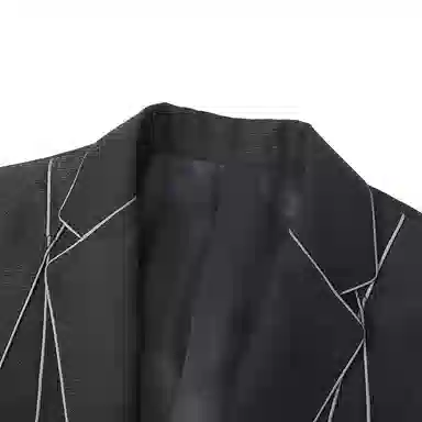 Andrew Mackenzie Single-Breasted Blazer Black