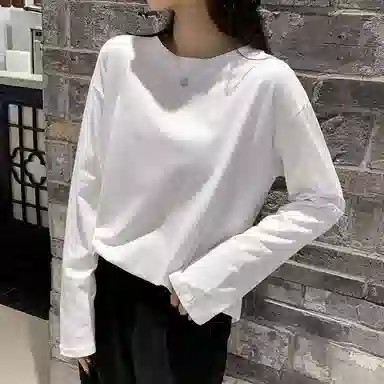 都市丽人 圆领打底内搭纯色简约保暖上装 女款
