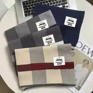 Jeep Knit Plaid Scarf