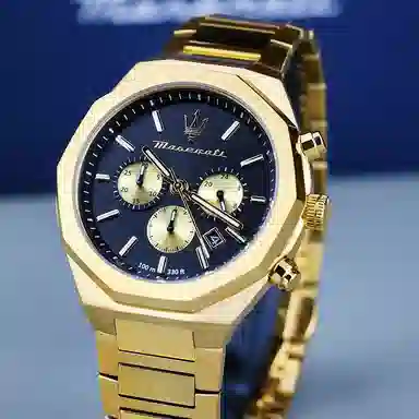 Maserati Black Gold Chronograph