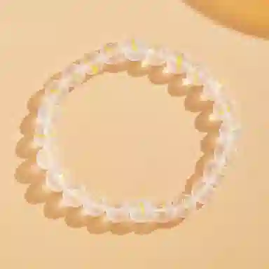 【赠手机贴·上上签】 老凤祥 梦幻晶彩 璀璨星星浪漫流星能量疗愈学业进步小众简约轻奢高级感告白约会精美礼盒天然 白水晶 手串 女款