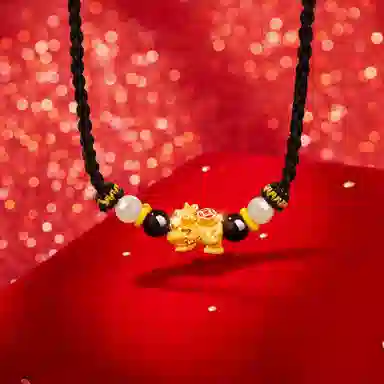 【原创首发】 老凤祥 赚钱貔貅 新中式招财进宝日进斗金可旋转可调节 精致时尚高级感精美礼盒 足银 项链 男女同款情侣款