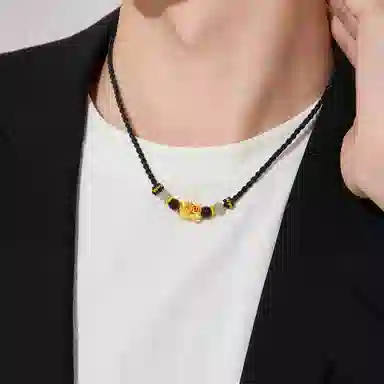 【原创首发】 老凤祥 赚钱貔貅 新中式招财进宝日进斗金可旋转可调节 精致时尚高级感精美礼盒 足银 项链 男女同款情侣款