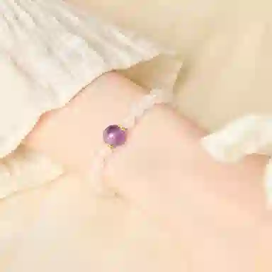 老凤祥 【限量赠·手机贴&金木水火土】五行 新中式温柔简约 上岸水逆退散能量磁场 时来运转净化负能量 约会礼盒天然 白水晶 手串 女款