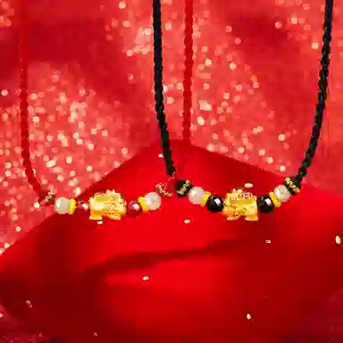 【原创首发】 老凤祥 赚钱貔貅 新中式招财进宝日进斗金可旋转可调节 精致时尚高级感精美礼盒 足银 项链 男女同款情侣款