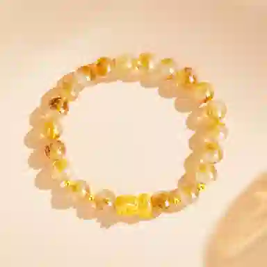 【黄晶纳财|貔貅守运】 老凤祥 晶韵貔貅宝宝手链 招财进宝吞金兽财源滚滚时来运转八方来财女生纪念日闺蜜生日礼盒天然 黄水晶 手串 女款