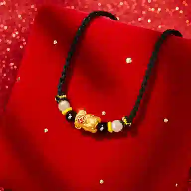 【原创首发】 老凤祥 赚钱貔貅 新中式招财进宝日进斗金可旋转可调节 精致时尚高级感精美礼盒 足银 项链 男女同款情侣款