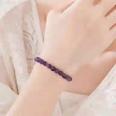 【紫气东来】 老凤祥 紫霞似锦 九紫离火转运珠招财纳福旺事业疗愈能量轻奢小众素串表白礼盒#好运天然 紫水晶 手串 女款