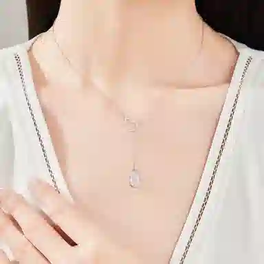 老凤祥 流光葫芦 闪耀轻奢高级感百搭新中式 小众葫芦设计 日常通勤百搭气质 精美#好运天然 玉髓 项链 女款