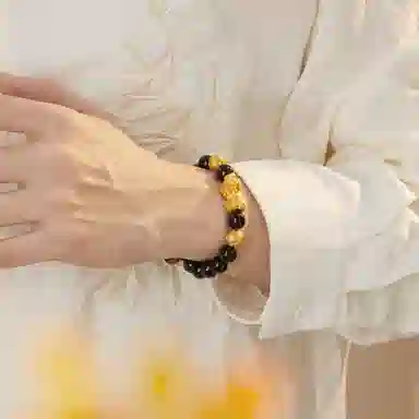 【招财吞金兽】 老凤祥 纳财貔貅手链 暴富转运珠新中式时尚大气潮流时尚百搭简约手饰男士男朋友告白精美礼盒天然 玛瑙 男生手串 男款