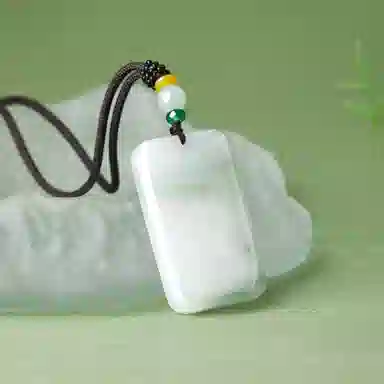 老凤祥 山水无事牌 国风复古小众设计 极简日常通勤百搭 轻奢古典优雅高级感 天山翠 项链 男女同款情侣款