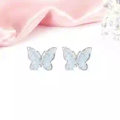 MIDNIGHT MOMENT Butterfly Clip-On Earrings Pink Gradient