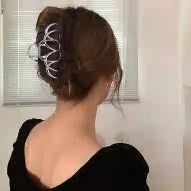 秦福炫 盘头发用的发饰后脑勺金属抓夹大号鲨鱼夹发饰高级感 发夹 女款