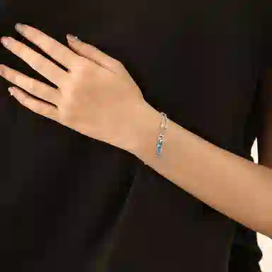 秦福炫 小王子与玫瑰轻奢小众设计感高级 手链 男女同款情侣款 银色 #礼物送女生