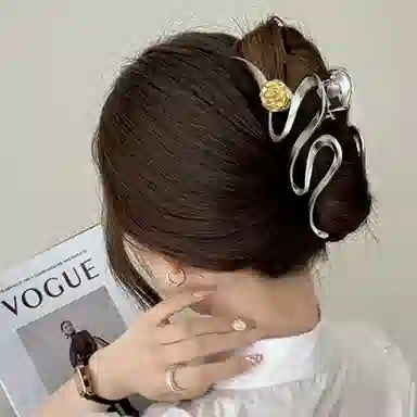 秦福炫 大号抓夹 后脑勺高级感 夹夹子头饰 发夹 女款