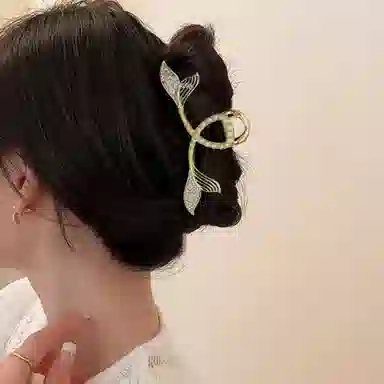 秦福炫 鱼尾抓夹高级感后脑勺盘  发夹 女款