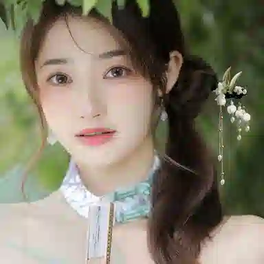 秦福炫 花朵流苏簪子 设计感盘发器旗袍发饰头饰 发簪 女款