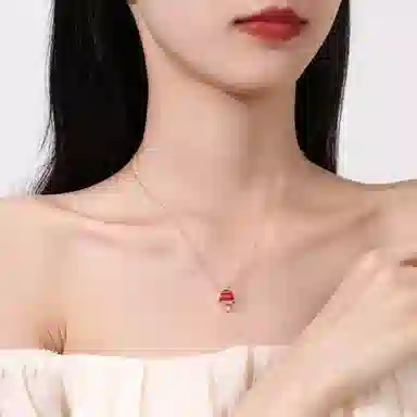 秦福炫 如意祥龙龙年设计小众设计高级感国潮复古锁骨链 玉髓 项链 女款