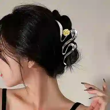 秦福炫 大号抓夹 后脑勺高级感 夹夹子头饰 发夹 女款