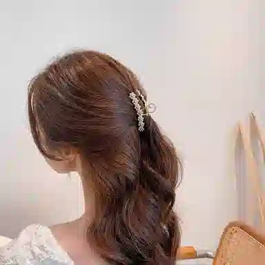 秦福炫 花朵 后脑勺高级感气质鲨鱼夹夹子头饰 发夹 女款