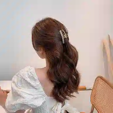 秦福炫 花朵 后脑勺高级感气质鲨鱼夹夹子头饰 发夹 女款