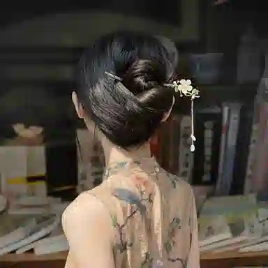 秦福炫 流苏 新中式高级感花朵 古风头饰 发簪 女款