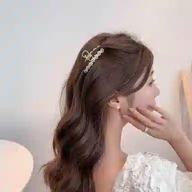 秦福炫 花朵 后脑勺高级感气质鲨鱼夹夹子头饰 发夹 女款