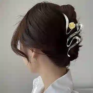 秦福炫 大号抓夹 后脑勺高级感 夹夹子头饰 发夹 女款