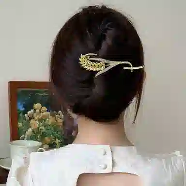 秦福炫 麦穗 高级感 合金 发夹 女款