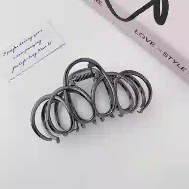 秦福炫 盘头发用的发饰后脑勺金属抓夹大号鲨鱼夹发饰高级感 发夹 女款