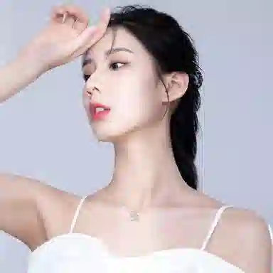 秦福炫 三生有杏 小众设计感锁骨链珍珠款高级吊坠 珍珠 琉璃 项链 女款 银色