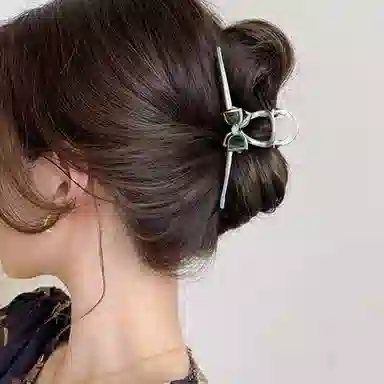 秦福炫 韩系蝴蝶抓夹原创设计造型高级感后脑勺鲨鱼夹 发夹 女款