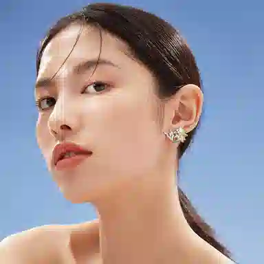 秦福炫 向日葵无耳洞小众独特耳骨夹耳挂气质个性耳饰 铜 耳夹 女款