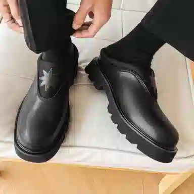 FAPAI Casual Slippers Black