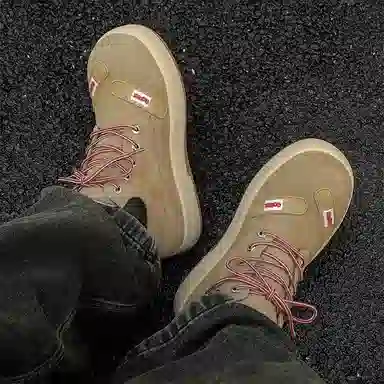 FAPAI Classic Khaki Ankle Boots