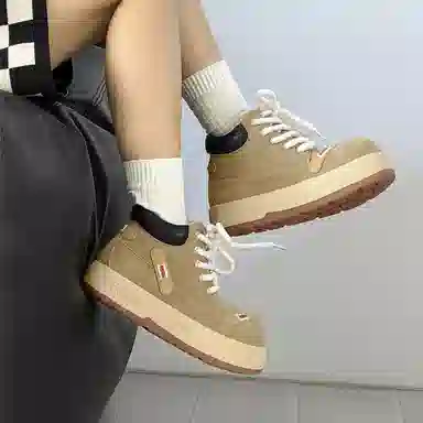 FAPAI Classic Khaki Ankle Boots