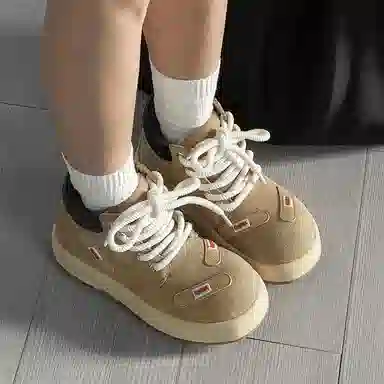 FAPAI Classic Khaki Ankle Boots